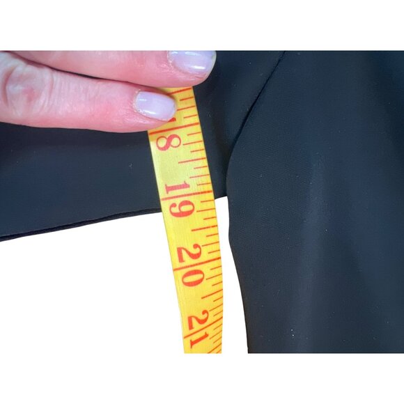 Rachel Roy Black Asymmetrical Zip Front Long Sleeve‎ Blouse S Womens Top - Picture 4 of 6